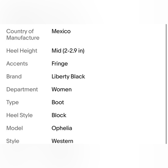 LIBERTY Black Vegas Red Heeled Boots w Fringe - Picture 4 of 4